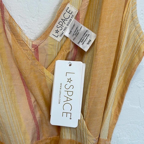 L Space - Anthropologie Clara Maxi Dress In Orange NWT Size Medium - Picture 12 of 14